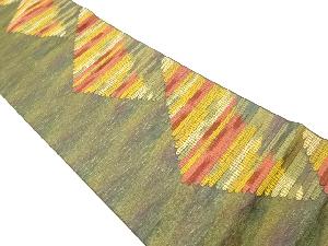 本場筑前博多抽象模様織出し袋帯